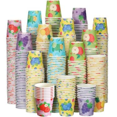 Imagem de Skyley Pacote com 600 copos de papel pequenos de 85 g, copos descartáveis para banheiro, enxaguante bucal infantil, mini canecas de bebida fria para festas, casa e escritório, refrigeradores de água