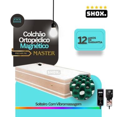 Imagem de Colchão Solteiro Shox Master Com Vibromassagem Ortopédico 188x0,88x25c