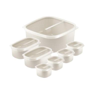 Imagem de Jogo de Potes Tramontina MixColor em Polipropileno Algodão 7 Peças, Al