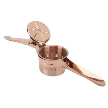 Imagem de aqxreight Manual de Aço Inoxidável Juicer Cítrico Com Alça Ergonômica para Limões de Limas e Laranjas Rose Gold Kitchen Tool Tool (Rose Gold)