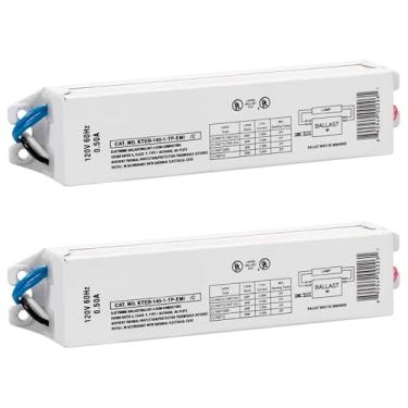 Imagem de Substituição para lâmpada Keystone KTEB-140-1-TP-EMI 1 T12 reator fluorescente eletrônico | Entrada de 120 V com operação de início instantâneo | Fator de lastro 0,88, aprovado pela UL