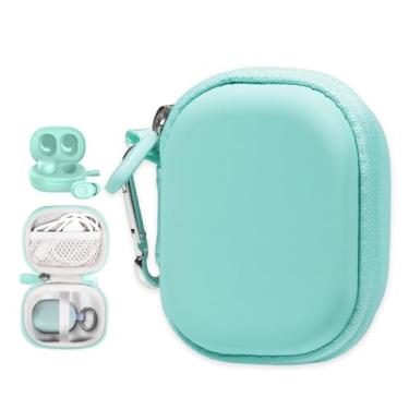 Imagem de CaseSack Capa para JLab Go Air Pop, Air, Air Tones+/Tones, JBuds Mini True Wireless Earbuds, organizador compacto para o carregador e cabo carregador (menta)