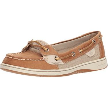 Imagem de Mocassins Femininos Angelfish Varsity Sperry, Metallic Linen, 8