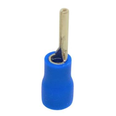 Imagem de Kit 40 Unidades Terminais Elétrico Conectores Azul Tipo Pino Agulha 1,