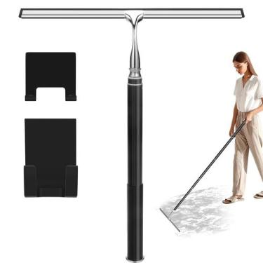 Imagem de Rodo de chuveiro com alça longa, rodo de janela com poste de extensão 