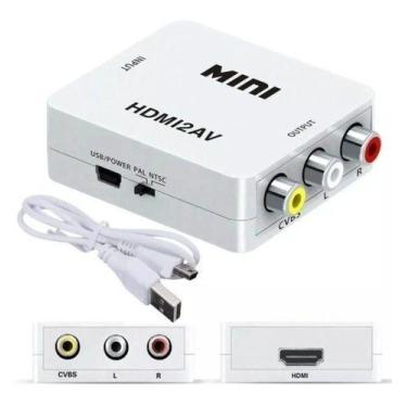 Imagem de Mini Conversor Hd Vídeo Hdmi X Av Rca - HDMI2AV - UNIVERSAL