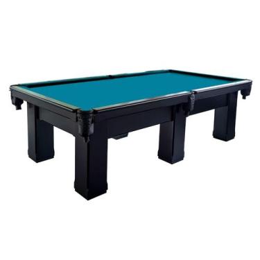 Imagem de Mesa de Sinuca Oficial - 2,84x1,54 - Nelson Bilhares, Azul petróleo