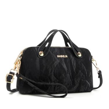 Imagem de Bolsa Feminina Quadrada Chic - Bolsa de Mão, Transversal e de Ombro, Multi-Função, Elegante e Espaciosa para o Dia a Dia (Preto)