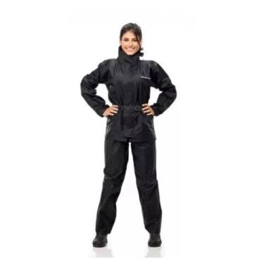Imagem de Capa De Chuva Motoqueira Feminina Nylon Pantaneiro Com Gola, G