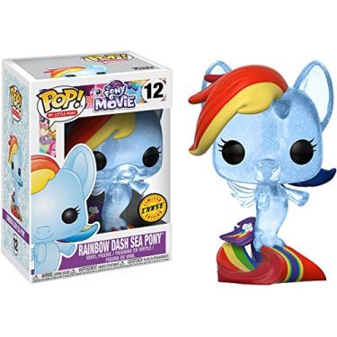 Imagem de Funko Rainbow Dash Sea Pony (Chase Edition): My Little Pony - The Movie x POP! Vinyl Figure & 1 PET Plastic Graphical Protector Bundle [#012 / 21641 - B]