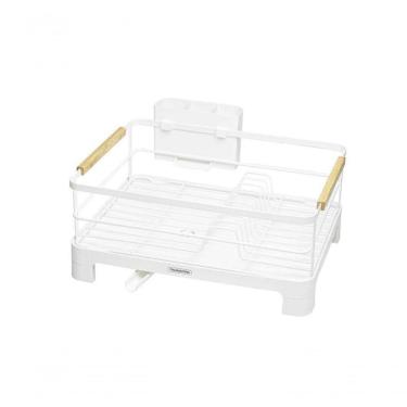 Imagem de Escorredor De Louça Tramontina Plurale Branco Com Secador E Porta Talheres