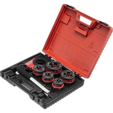 Imagem de Jogo De Tarraxa Manual p/ Canos 1/4" a 1.1/4" c/ 8 Peças MTX 773329