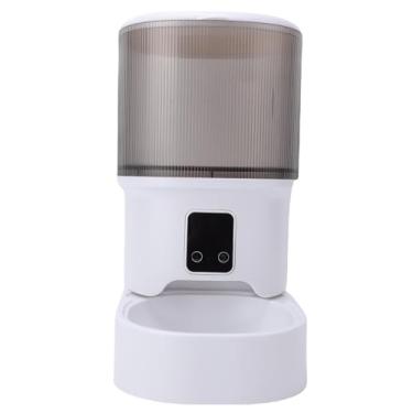 Imagem de AYNEFY Alimentador Automático de Gatos, 4l de Grande Capacidade de Controle Remoto Inteligente Pet Water Fonte Distribuidor de Alimentos Power Duplo Adequado para Alimentar Gatos Cães