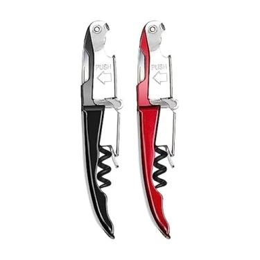 Imagem de Houdini Zippity Saca-rolhas de 2 etapas, cortador de folha integrado, misturado