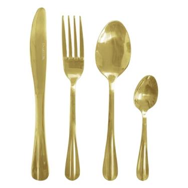 Imagem de FAQUEIRO 24 PCS ACO INOX LAGUNA GOLD