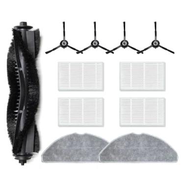 Imagem de TNDCKP Kits de peças de reposição para aspirador de pó robótico adequado para Tapo RV30 Max Plus/RV30 Max/RV20 Max Plus/RV20 Max (11 peça - 1 escova principal 4 escovas laterais 4 filtros 2 mop)