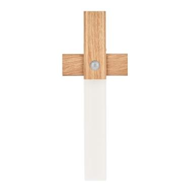 Imagem de ASAWASA Luzes noturnas com sensor de movimento, iluminação sob o armário, lâmpada magnética para corredor, arandelas de parede LED alimentadas por bateria recarregável, portátil para escadas, cozinha