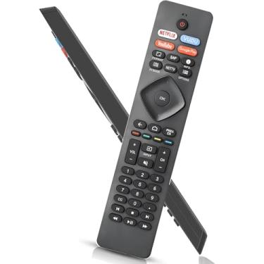 Imagem de Substituição para controle remoto Philips TV, compatível com todas as Smart TVs Philips Android LED/LCD/HDTV/UHD (NH800UP)