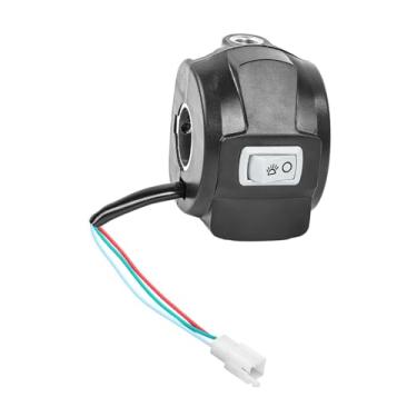 Imagem de Dynwave Interruptor de buzina para farol de bicicleta elétrica Interruptor de controle do guidão, Certo