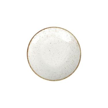 Imagem de Prato Sobremesa Tramontina Rústico Marrom Em Porcelana 21cm