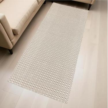 Imagem de Passadeira Tapete Cozinha 3,00m x 65cm Marrom Claro - Tapete Passadeira para Cozinha e Quarto Lavável