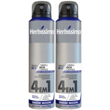 Imagem de Kit 2 Desodorante Aerossol Herbíssimo Snow Moon 150Ml - Dana