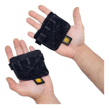 Imagem de Luva Protetora Palmex Couro Academia Musculação Treino Par