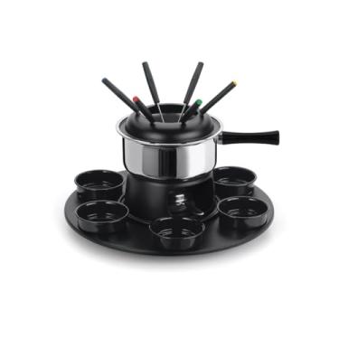 Imagem de Conjunto para Fondue Forma Lugano Carroussel Preto - 17 peças