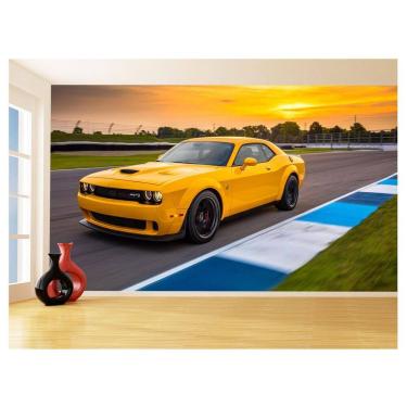 Imagem de Papel De Parede Carro Dodge Challenger Hellcat 3,5M Car67