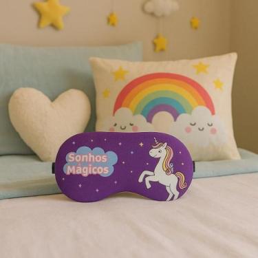 Imagem de Kit 6 Máscaras de Dormir Tapa Olho Infantil e Adulto  Modelos Divertid