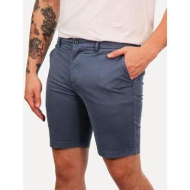Imagem de Bermuda Tommy Hilfiger Masculina Sarja Brooklyn 9in Azul Índigo-Masculino