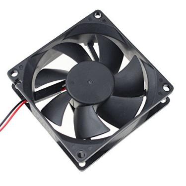 Imagem de GDSTIME 80 mm x 80 mm x 25 mm CC 24 V rolamentos de esfera duplos sem escova Resfriamento Cooler Case Fan