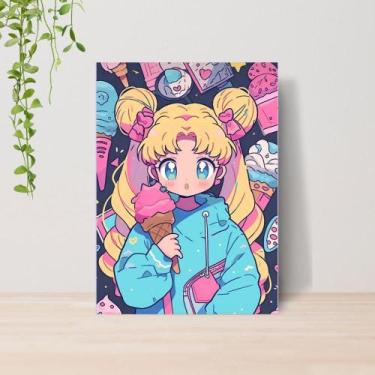 Imagem de Quadro Sailor Moon Anime A4  Placa MDF 004 - Lomi Art