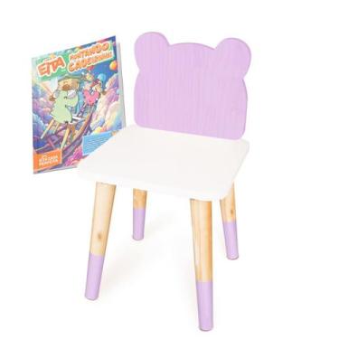 Imagem de Kit Educativo Cadeira Infantil de Madeira Urso G - Eita Casa Perfeita,