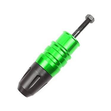 Imagem de Para Suzuki DL250 GSX250R GW250F GW250S GW250 2008-2021 Moto CNC Frame Crash Pads Escape Sliders Crash Protector Proteção contra quedas (Cor: Verde)