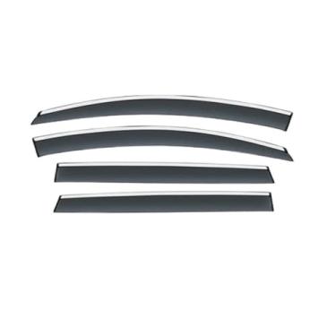 Imagem de GRJQRKHZ Defletor de janela lateral de carro para P&eugeot 308 2011-2015 Weathershied viseira de porta vento sol proteção chuva janela lateral defletores de vento