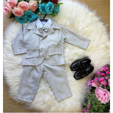 Imagem de Conjunto Miss Cherry Social Gabriel Terno - Blazer Cinza Claro Complet