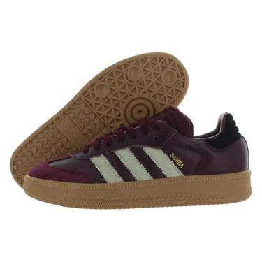 Imagem de adidas Tênis masculino Samba XLG Lifestyle, Maroon/Wonder Bege/Gum-red, 13 Women/12 Men