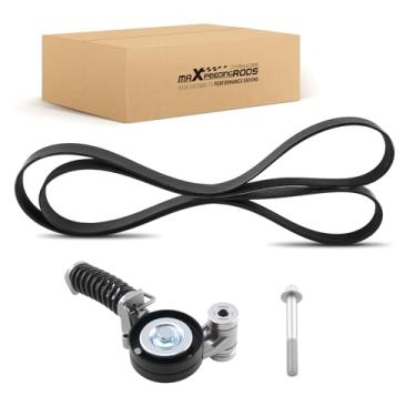 Imagem de maXpeedingrods Kit de transmissão de correia serpentina do motor com tensor para Chevy Trax, Sonic 2013-2018 e Buick Encore 2013-2018 L4 1.4L 55565236