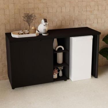 Imagem de Aparador Frigobar Embutir Direito Armário 2 Portas F5 Office - F5 Offi