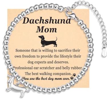 Imagem de EPVIDO Presentes para mãe de cachorro para mulheres, melhores joias para amantes de cães, para aniversário, Natal, Dia das Mães, Dachshund Gift, Pedra, Sem Pedra Preciosa