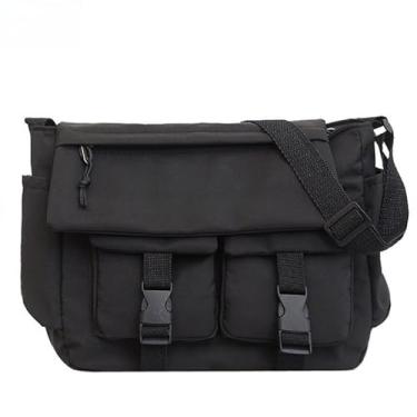 Imagem de Bolsa Feminina Transversal Casual De Ombro Espaçosa Para Trabalho Viagem E Dia A Dia (087-Preto)