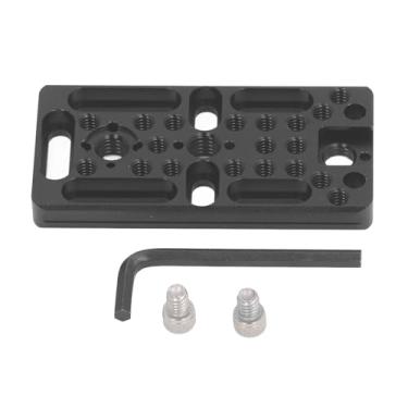 Imagem de Placa de queijo para câmera, montagem de comutação de roscas, ponto de localização, tripé, trilhos, versão de hastes de andorinha, furos roscados, função de montagem de monitor de barra, finalidade de