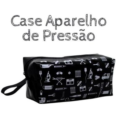 Imagem de Kit Maleta Bolsa Estagio Saude Case Esteto Aparelho - LOVE SAUDE, PRET