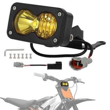 Imagem de IUVWISN Kit de farol 6000-6500K Barra de luz LED para Talaria Sting R MX4 Kit de luz de farol de bicicleta sujeira acessórios de farol de motocicleta lâmpada frontal transparente amarelo brilhante