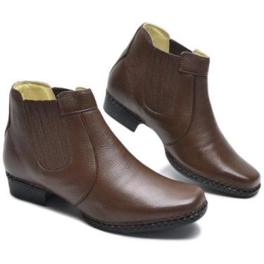 Imagem de 040QCLA Bota Masculina de couro social Urbana chocolate - CLACLE, Marr