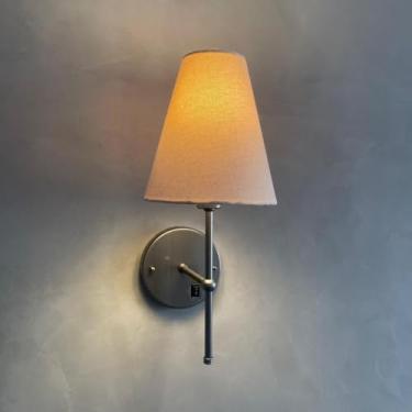 Imagem de Arandela De Parede Clássica de Chumbo Com Interruptor Com Cupula bege Ref 05 Decoração Iluminação Casa