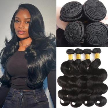 Imagem de Pacotes de cabelo RLNNRS Body Wave 12A Brazilian Virgin x4 35-70cm