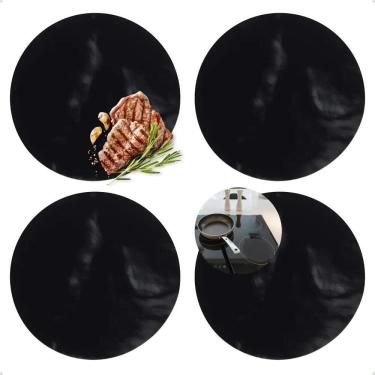 Imagem de Cooktop Indução Tapete Kit 4 Protetor Redondo De Silicone