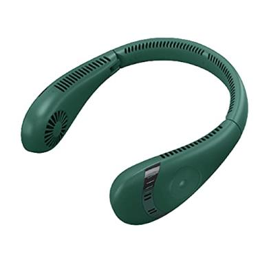 Imagem de WYUYIWH Ventilador portátil silencioso, mini ventilador de pescoço, ventiladores pessoais de pendurar no pescoço pequeno ventilador de esportes, 3 velocidades ajustáveis, viagem ao ar livre em casa